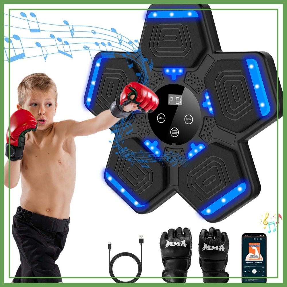 Home Gym For Kids - Music Boxing Machine for Adults &