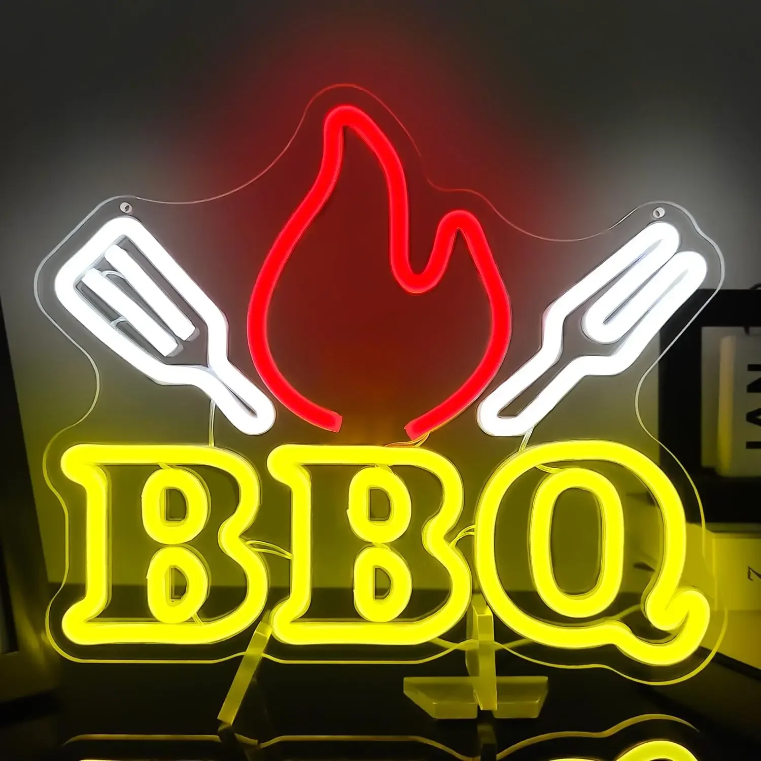 Home Gym Neon Sign - BBQ Neon Signs for Wall Decor