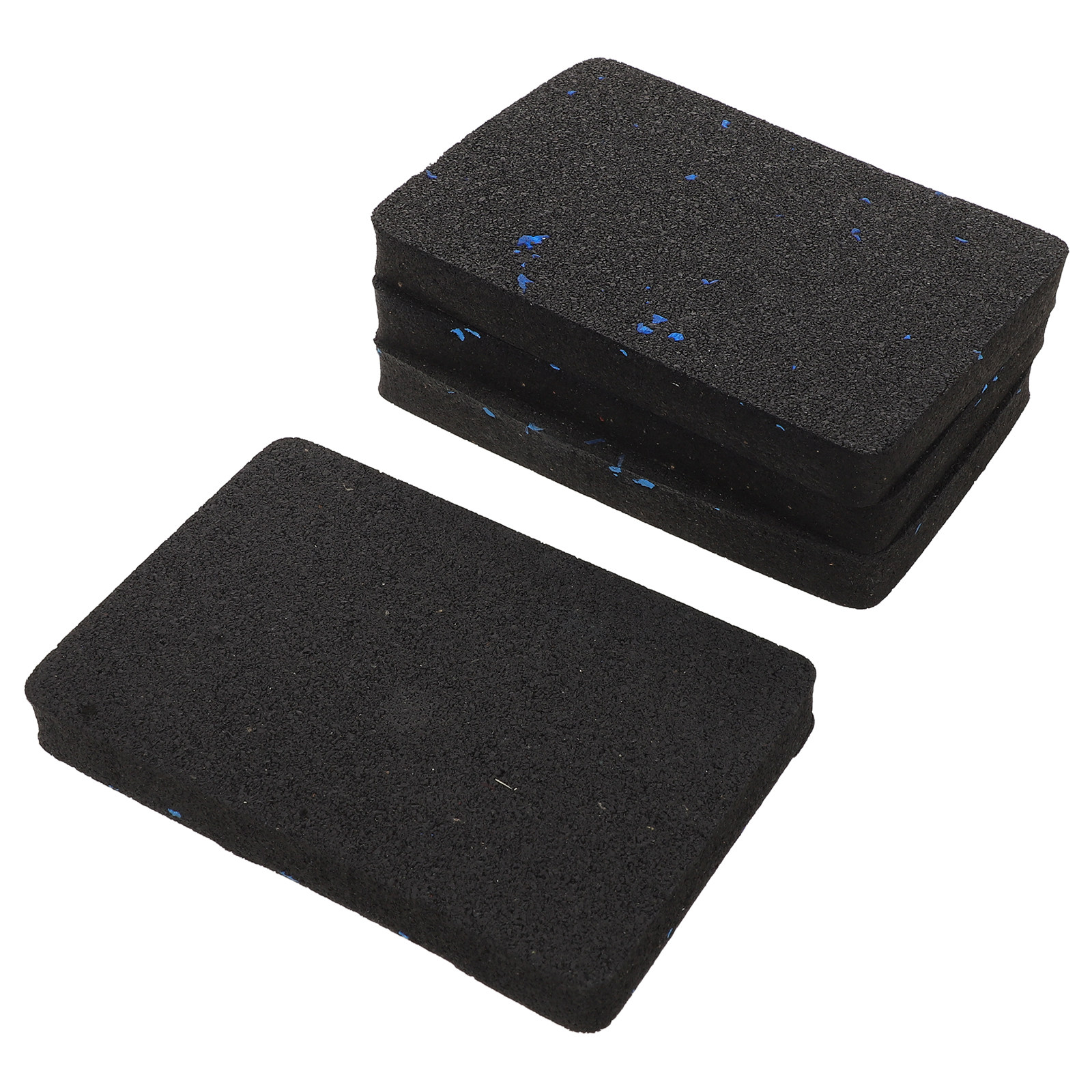 Home Gym Rubber Flooring - 4Pcs Treadmill Shock Absorber Mat Pads