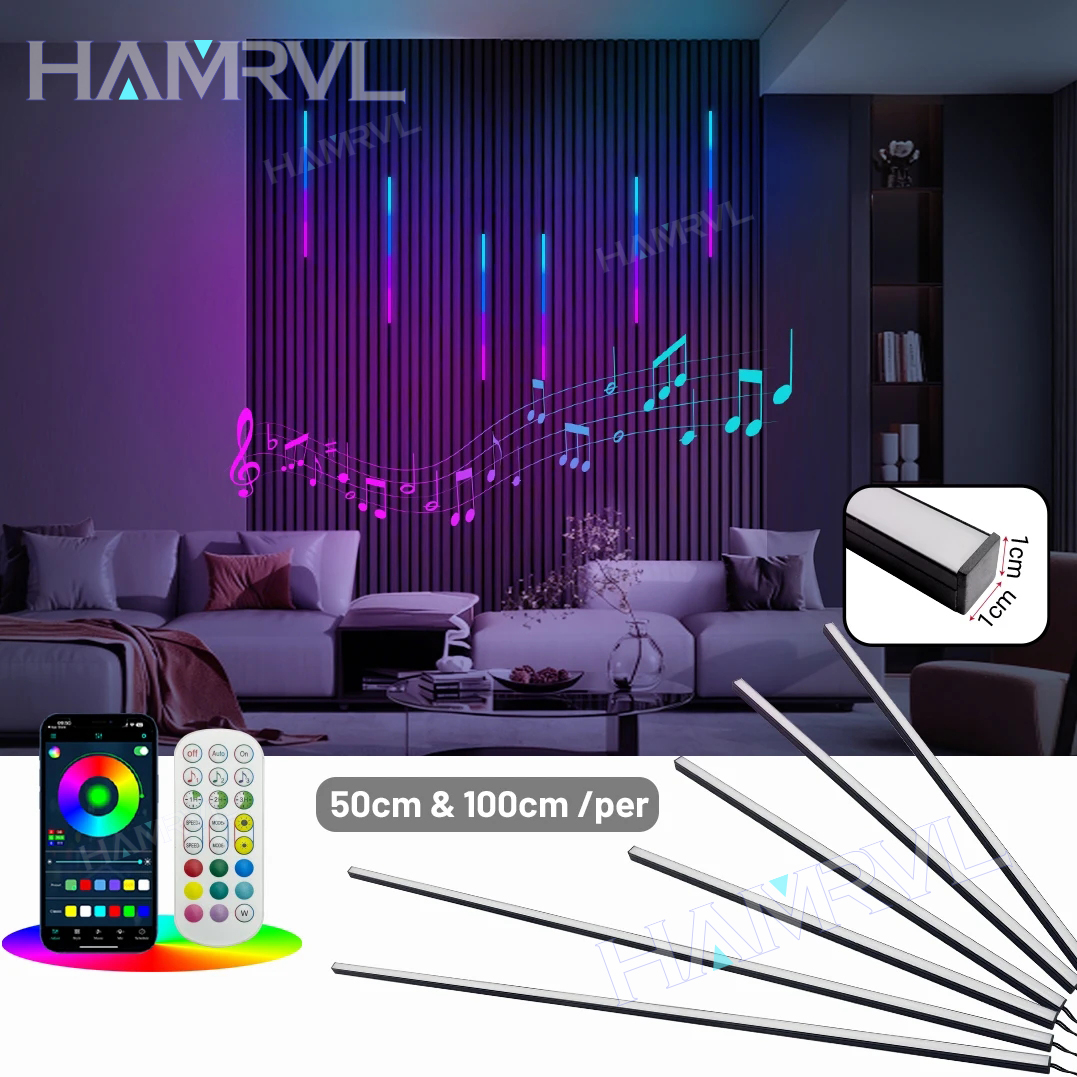 Home Gym Neon Sign - RGB+IC Smart Recessed Lighting Kit Wood