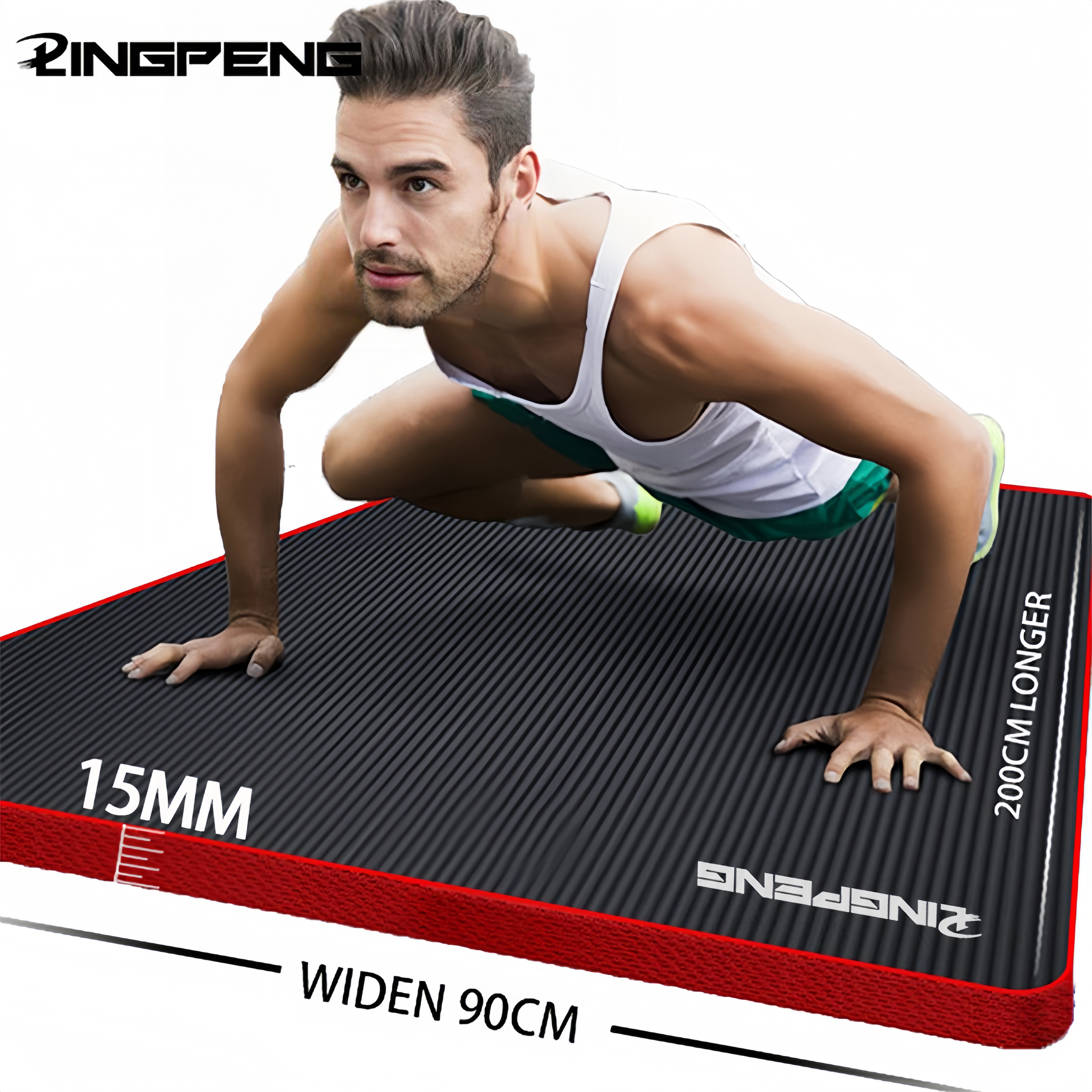 Home Gym Rubber Flooring - Yoga Mat Anti-skid Sports Fitness NBR