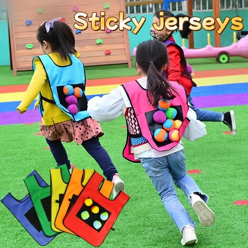 Home Gym For Kids - Outdoor Sport Game Props Vest Sticky