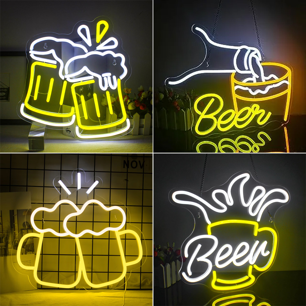 Home Gym Neon Sign - Beer Cheers Neon Led Signs Bedroom