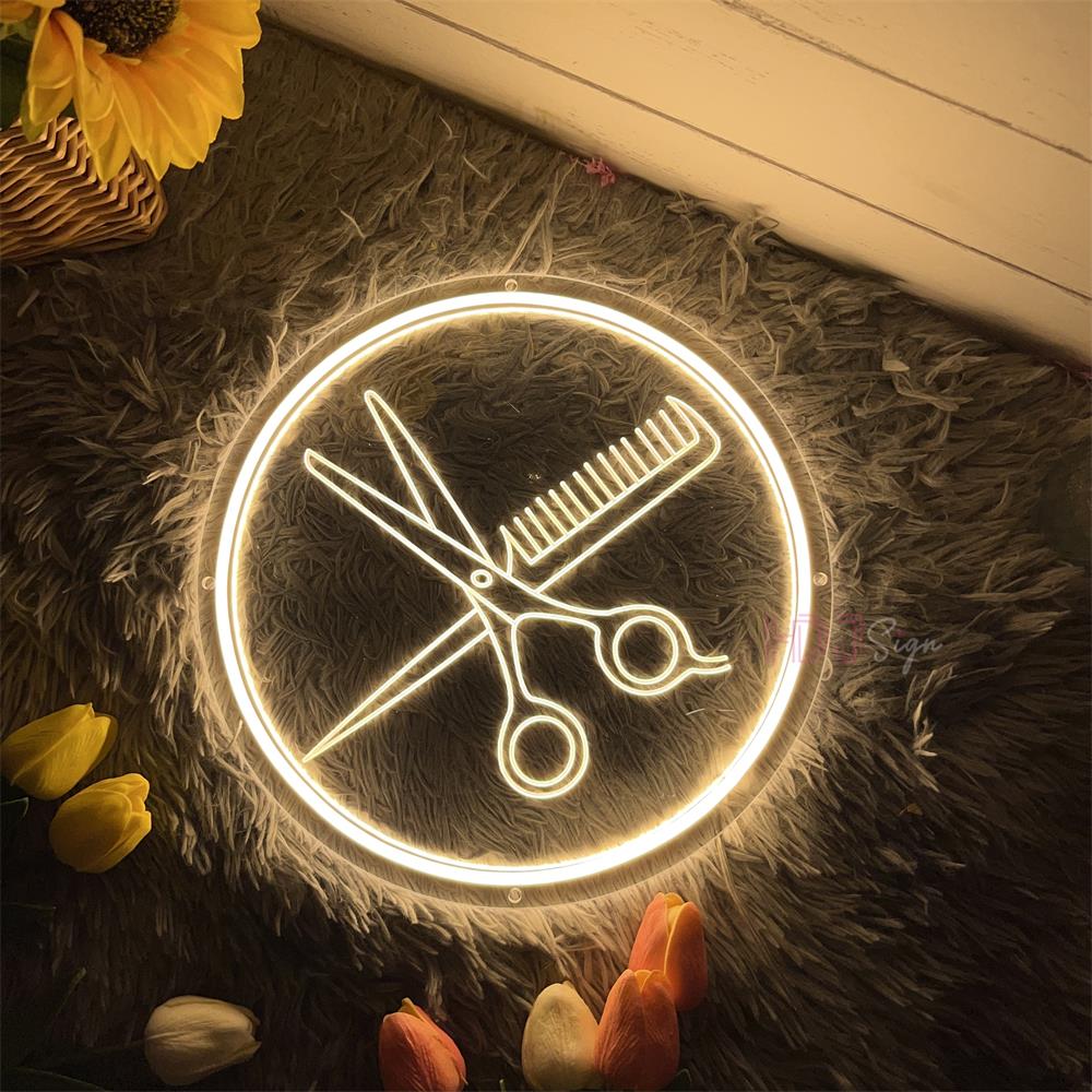 Hair Salon Neon Sign Light 3D  - Home Gym Neon Sign avis et prix