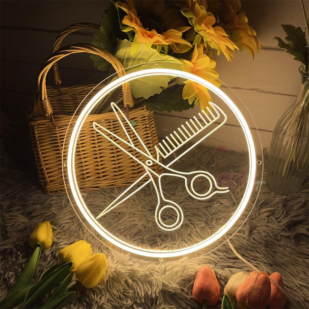 Hair Salon Neon Sign Light 3D  - Home Gym Neon Sign avis et prix