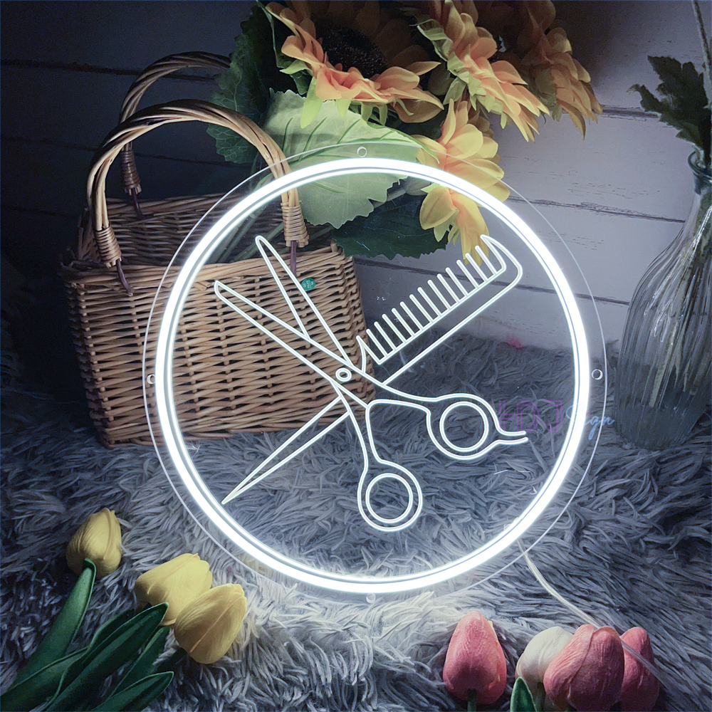Hair Salon Neon Sign Light 3D  - Home Gym Neon Sign avis et prix