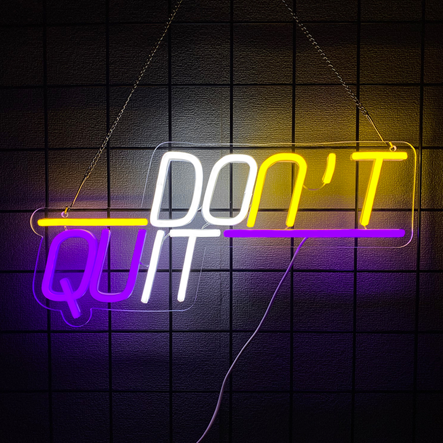 No Surrender Neon Sign For Wal - Home Gym Neon Sign avis et prix