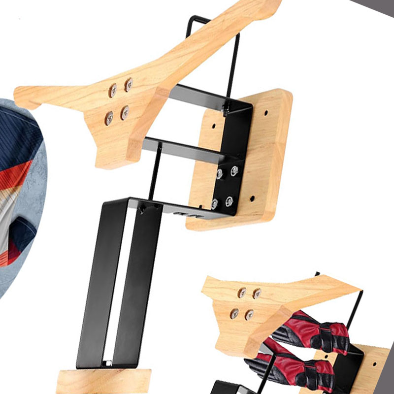 Wood Motorcycle Helmet Holder  - Home Gym Furniture avis et prix