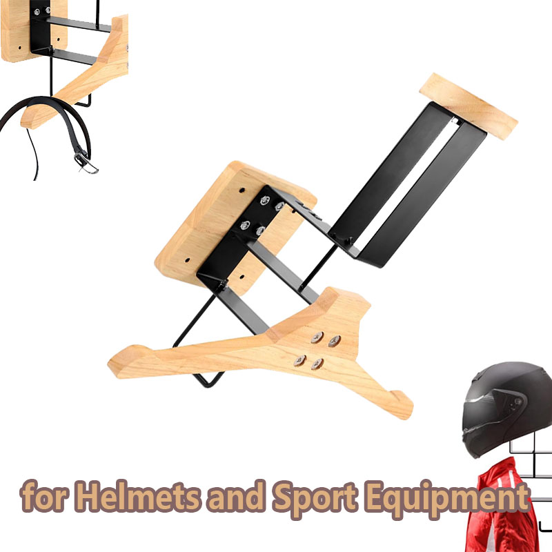 Wood Motorcycle Helmet Holder  - Home Gym Furniture avis et prix
