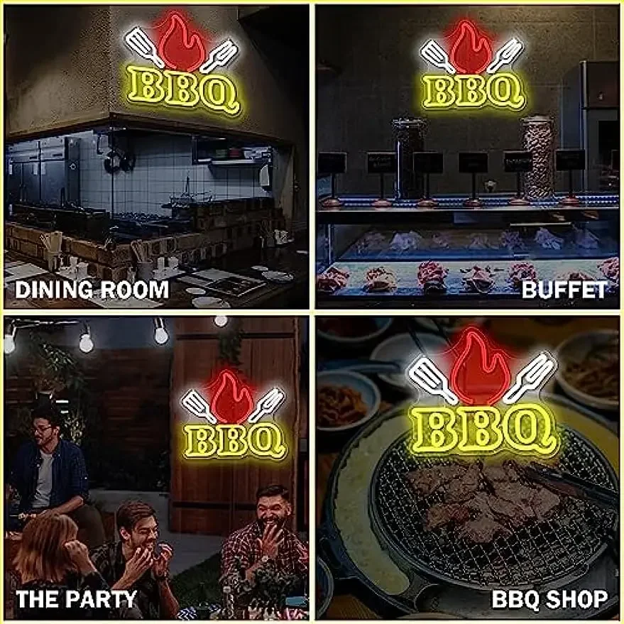 BBQ Neon Signs for Wall Decor  - Home Gym Neon Sign avis et prix