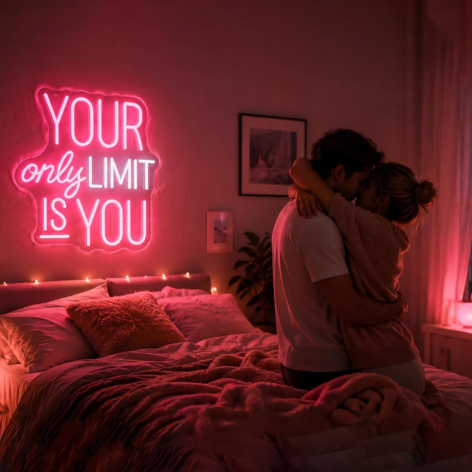 Your Only Limit Is You Neon Si - Home Gym Neon Sign avis et prix