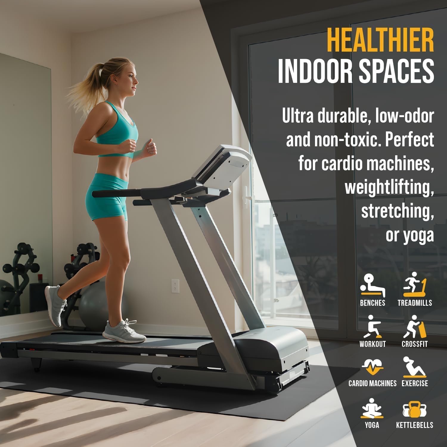 Multi-Purpose Exercise Mat - 1 - Home Gym Rubber Flooring avis et prix