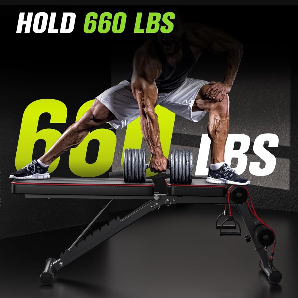 Adjustable Folding Weight Benc - Home Gym Multi avis et prix