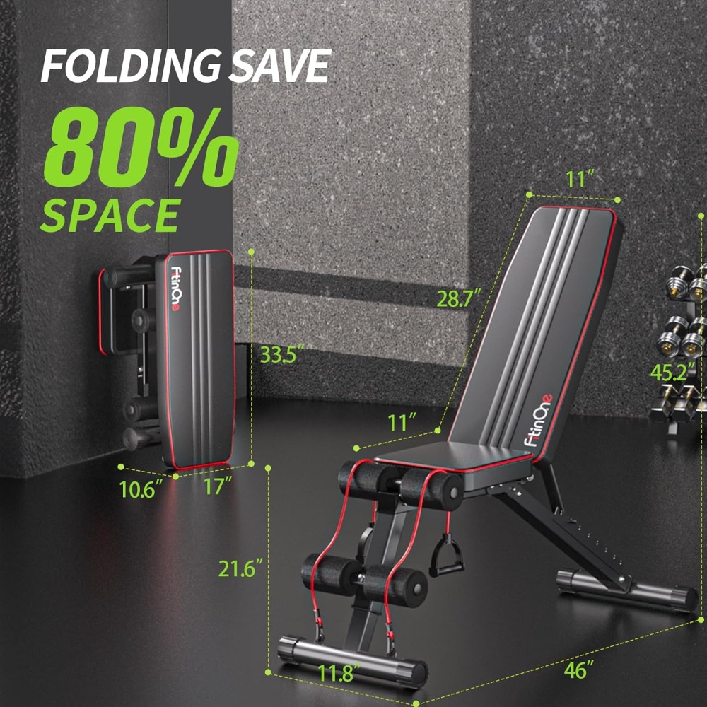 Adjustable Folding Weight Benc - Home Gym Multi avis et prix