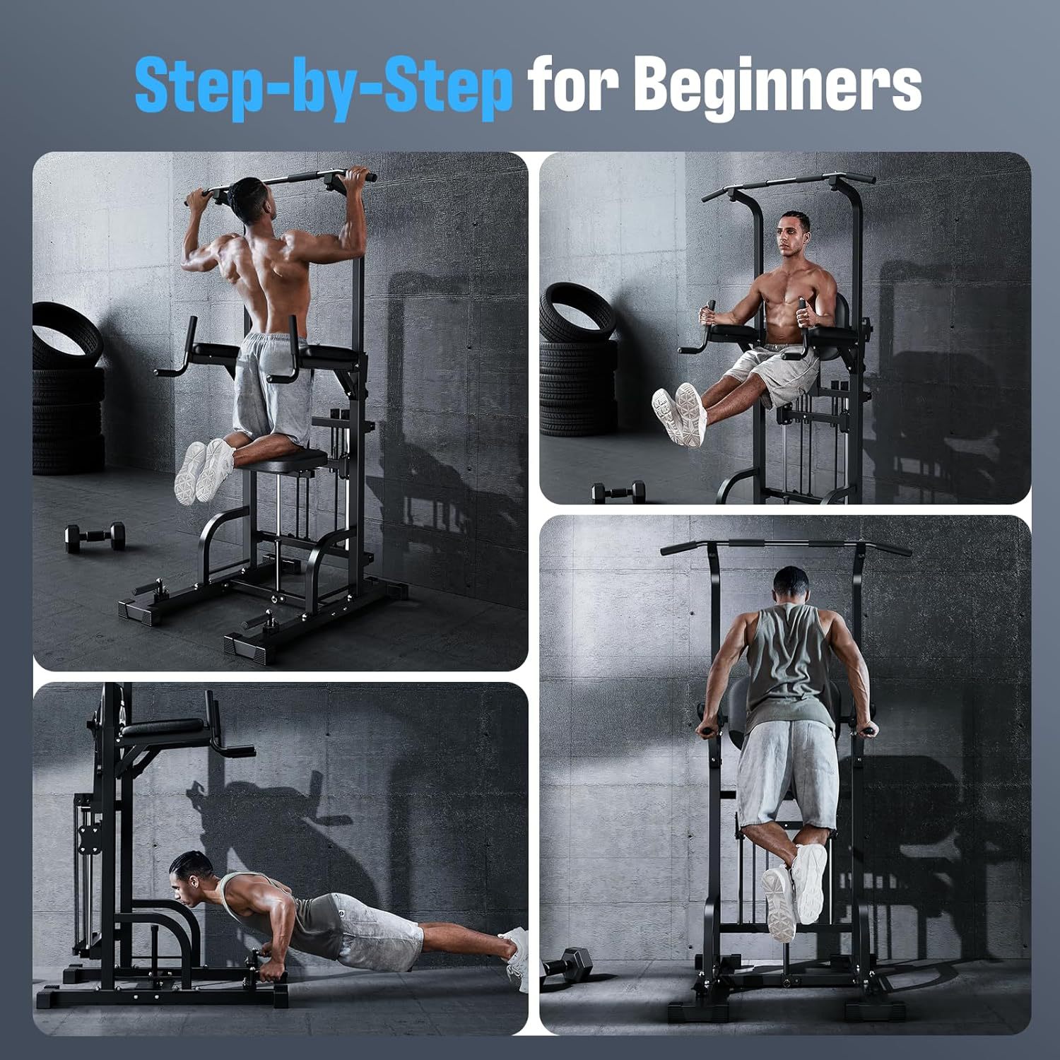 Power Tower Pull-Up Dip Statio - Home Gym Multi avis et prix