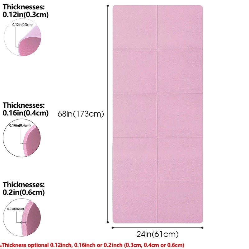 Yoga Mat Pilates Fitness Mat 3 - Home Gym Rubber Flooring avis et prix