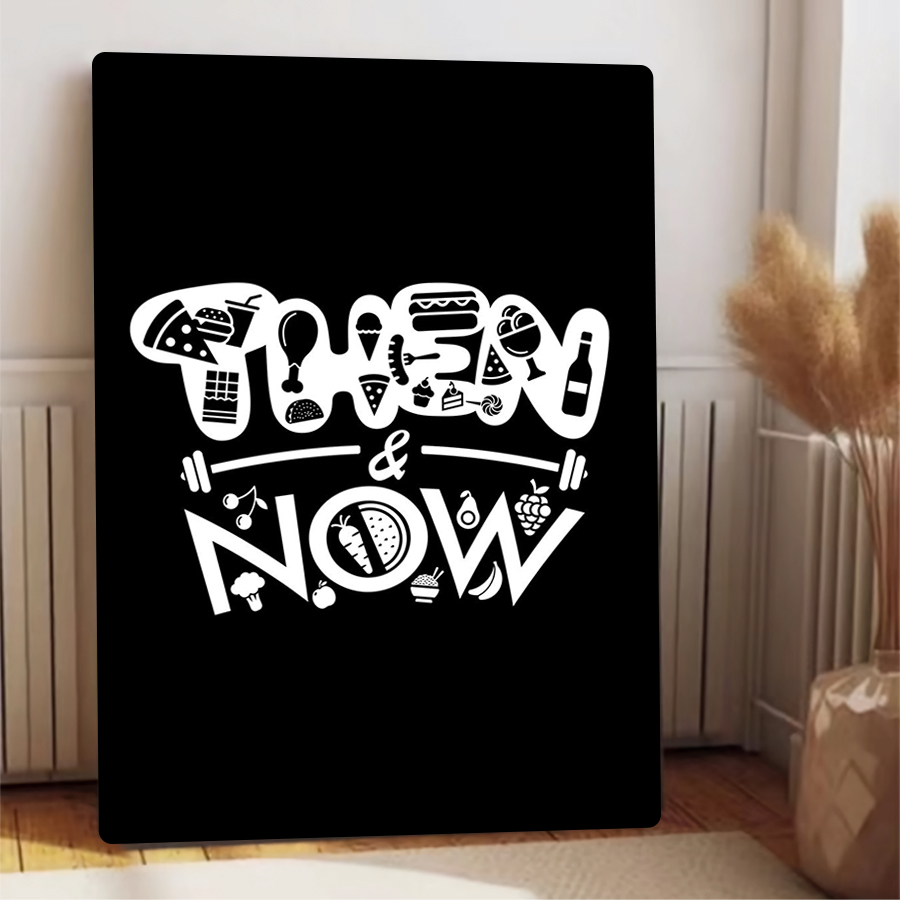 Then & Now Fitness Food Art Me - Home Gym Icon avis et prix