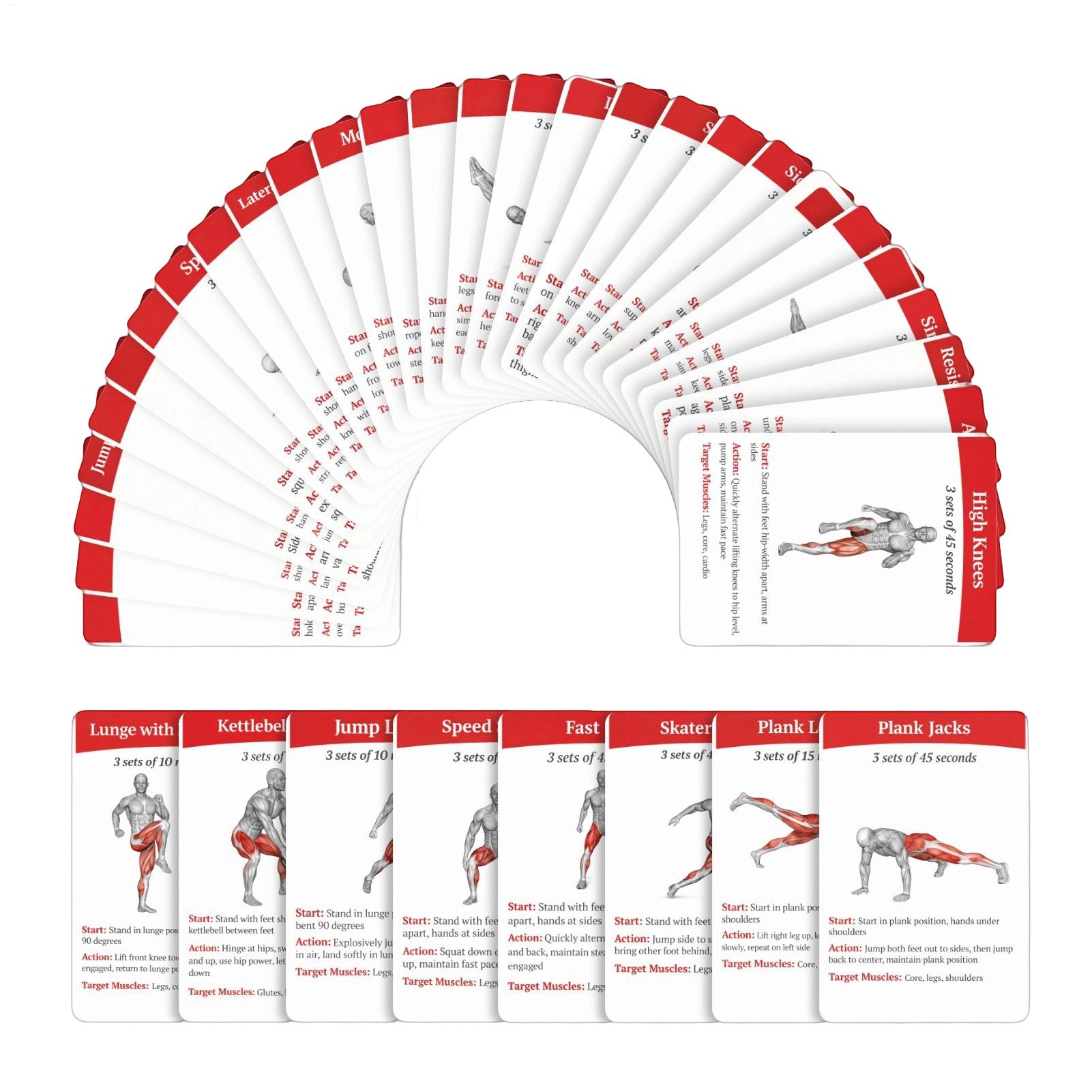 Workout Cards Deck 36 Pieces H - Home Gym Guide avis et prix