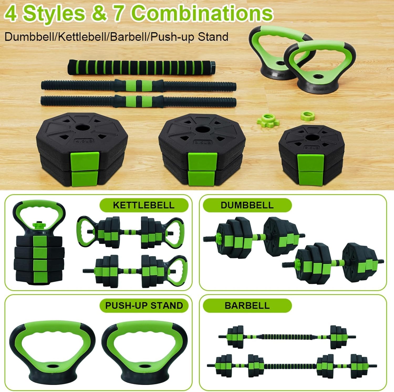 66lbs/88lbs Weight 4 in 1 Adju - Home Gym Furniture avis et prix
