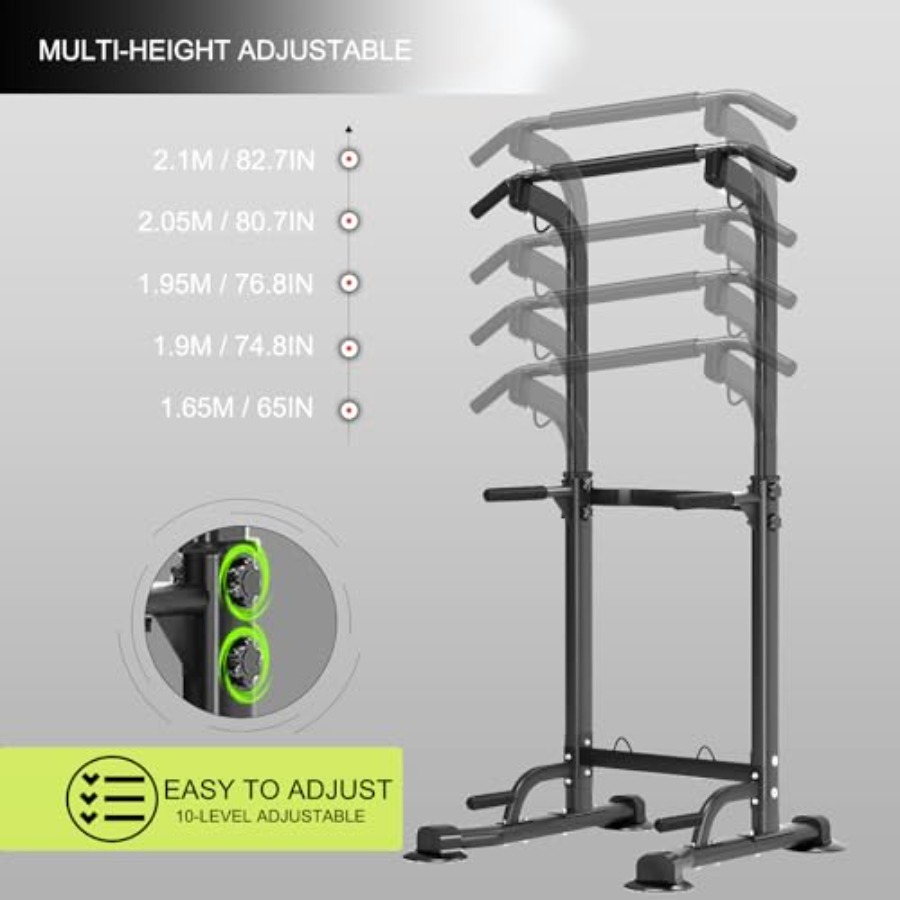 Power Tower Pull Up Bar Height - Home Gym Multi avis et prix