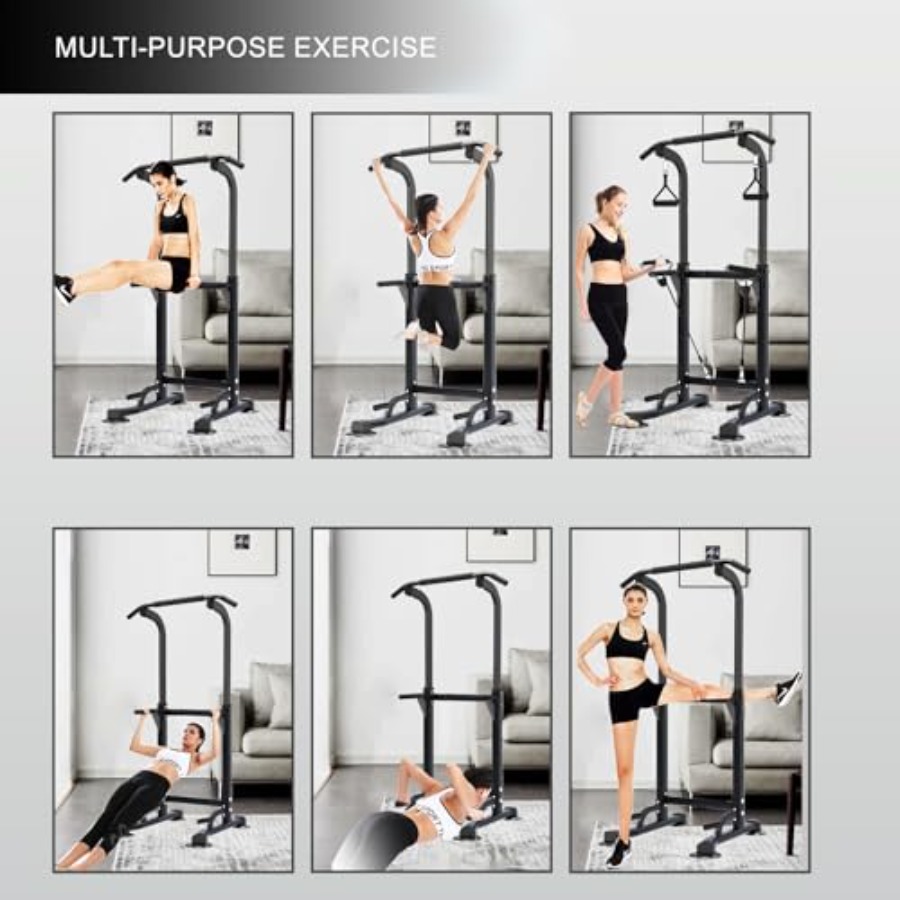 Power Tower Pull Up Bar Height - Home Gym Multi avis et prix