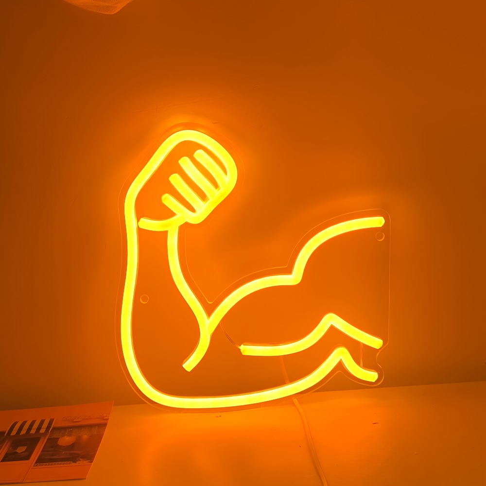 Fitness Motivation Light - Mus - Home Gym Neon Sign avis et prix