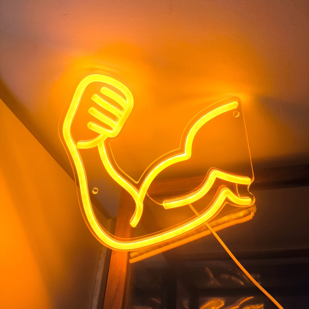 Fitness Motivation Light - Mus - Home Gym Neon Sign avis et prix
