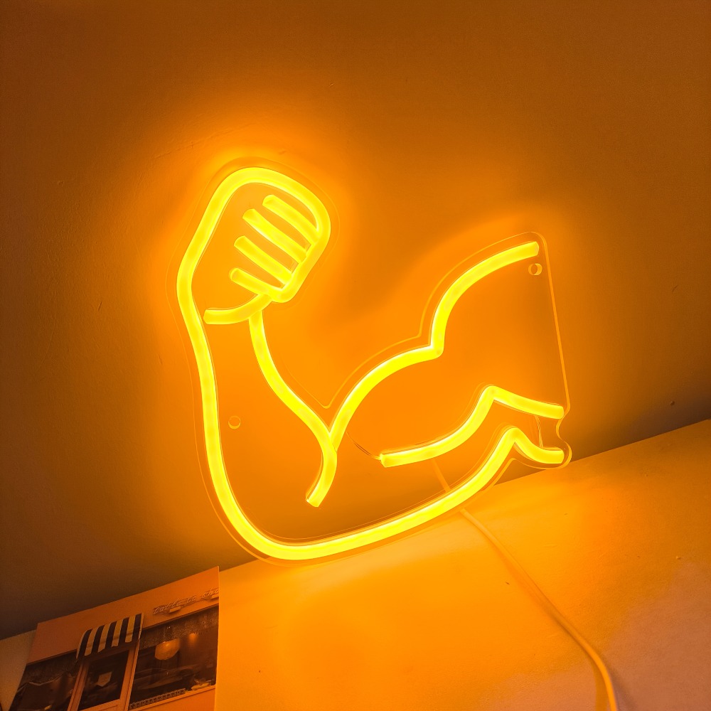 Fitness Motivation Light - Mus - Home Gym Neon Sign avis et prix