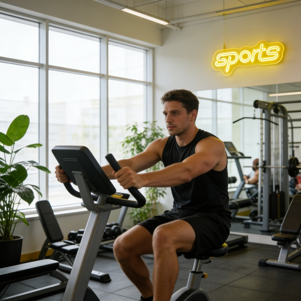 Sports Yellow LED Neon Light D - Home Gym Neon Sign avis et prix