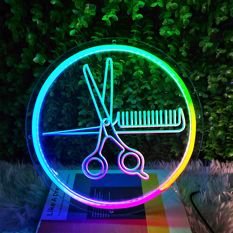 Bluetooth RGBIC Scissors Neon  - Home Gym Neon Sign avis et prix