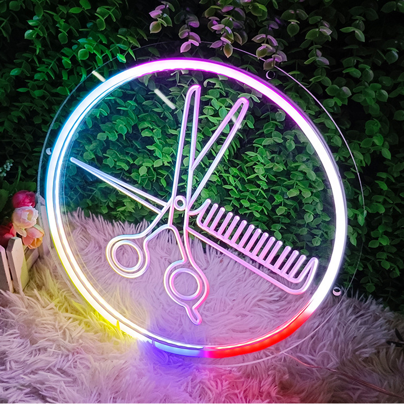 Bluetooth RGBIC Scissors Neon  - Home Gym Neon Sign avis et prix