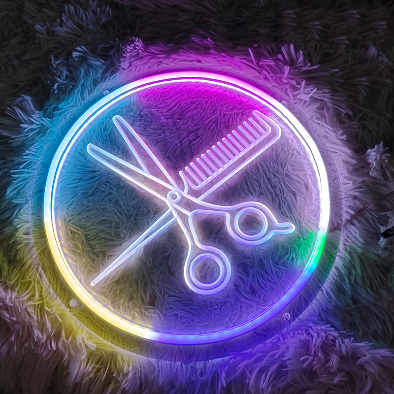Bluetooth RGBIC Scissors Neon  - Home Gym Neon Sign avis et prix