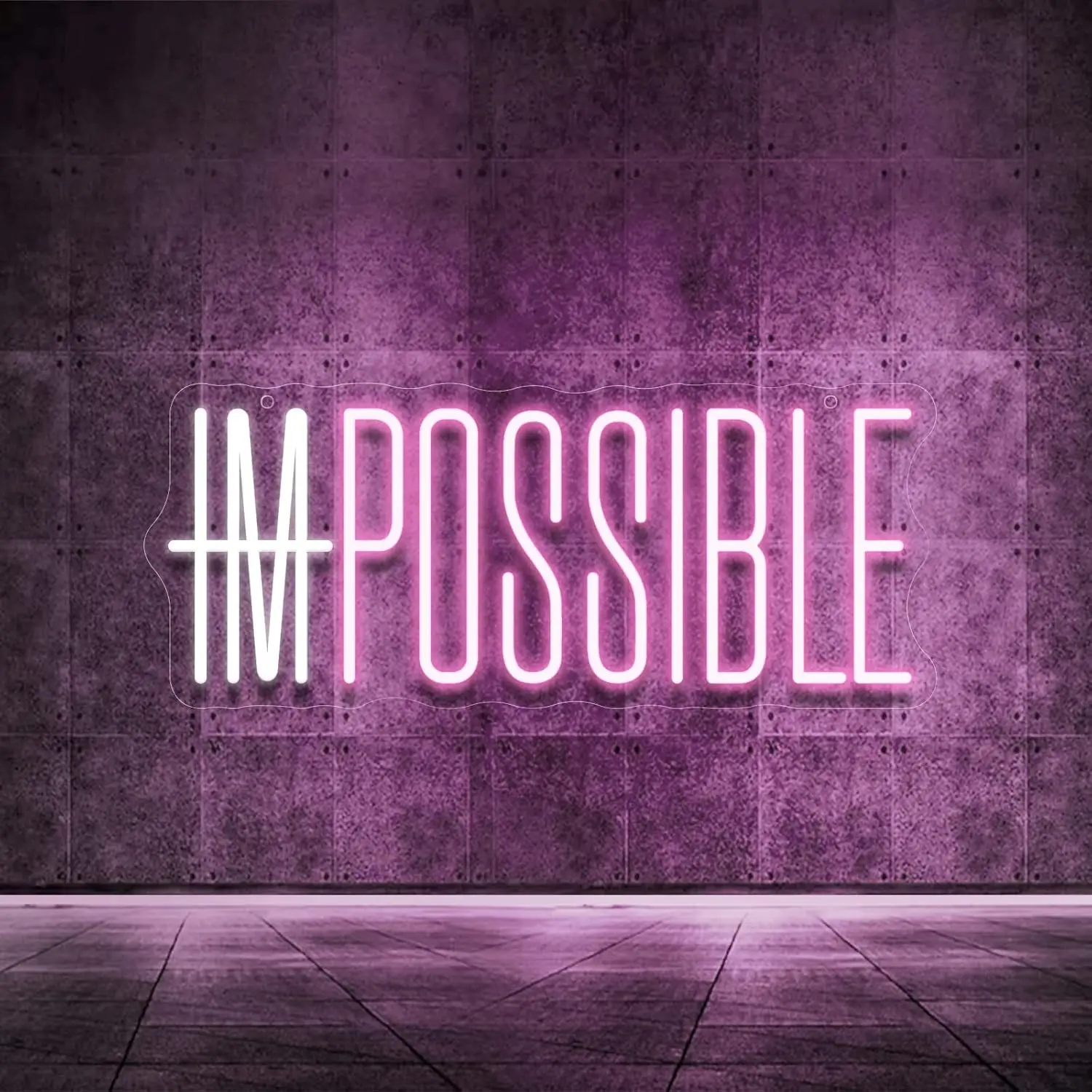 I'm Possible Neon Sign Party D - Home Gym Neon Sign avis et prix
