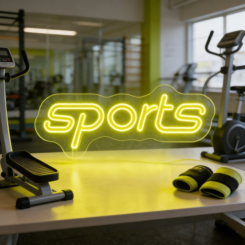 Sports Neon Sign LED Wall Art  - Home Gym Neon Sign avis et prix