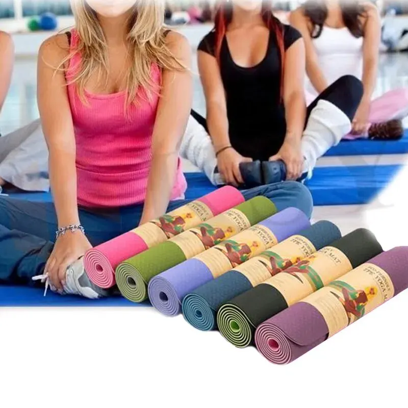 TPE Non-slip Yoga Mats Tastele - Home Gym Rubber Flooring avis et prix