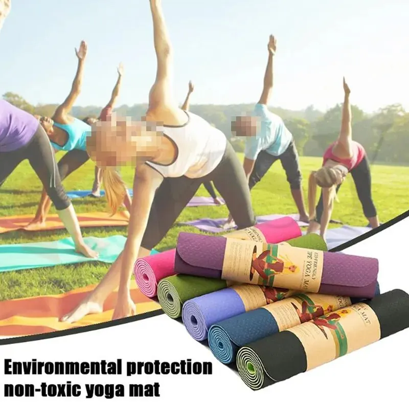 TPE Non-slip Yoga Mats Tastele - Home Gym Rubber Flooring avis et prix