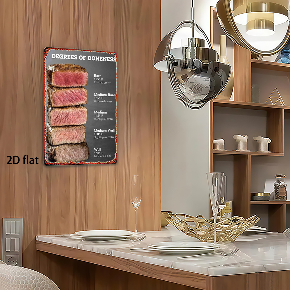 2D Flat, 1pc, Metal Sign, Stea - Home Gym Guide avis et prix