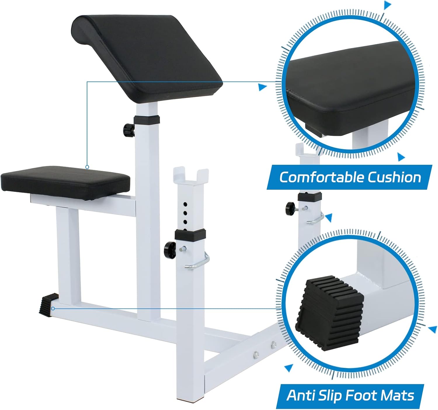 Preacher Curl Weight Bench Adj - Home Gym All In One avis et prix
