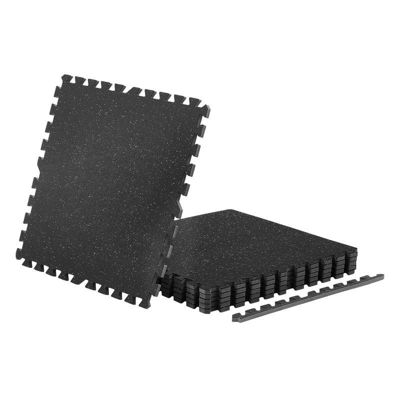 Puzzle Exercise Mat, 6 PCS Fit - Home Gym Rubber Flooring avis et prix