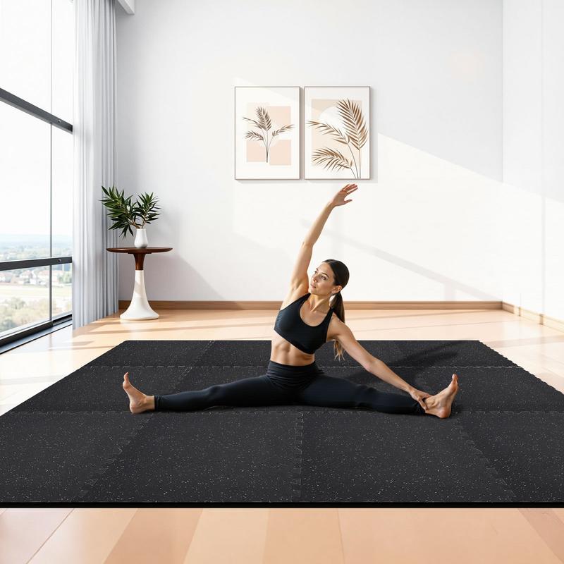 Puzzle Exercise Mat, 6 PCS Fit - Home Gym Rubber Flooring avis et prix