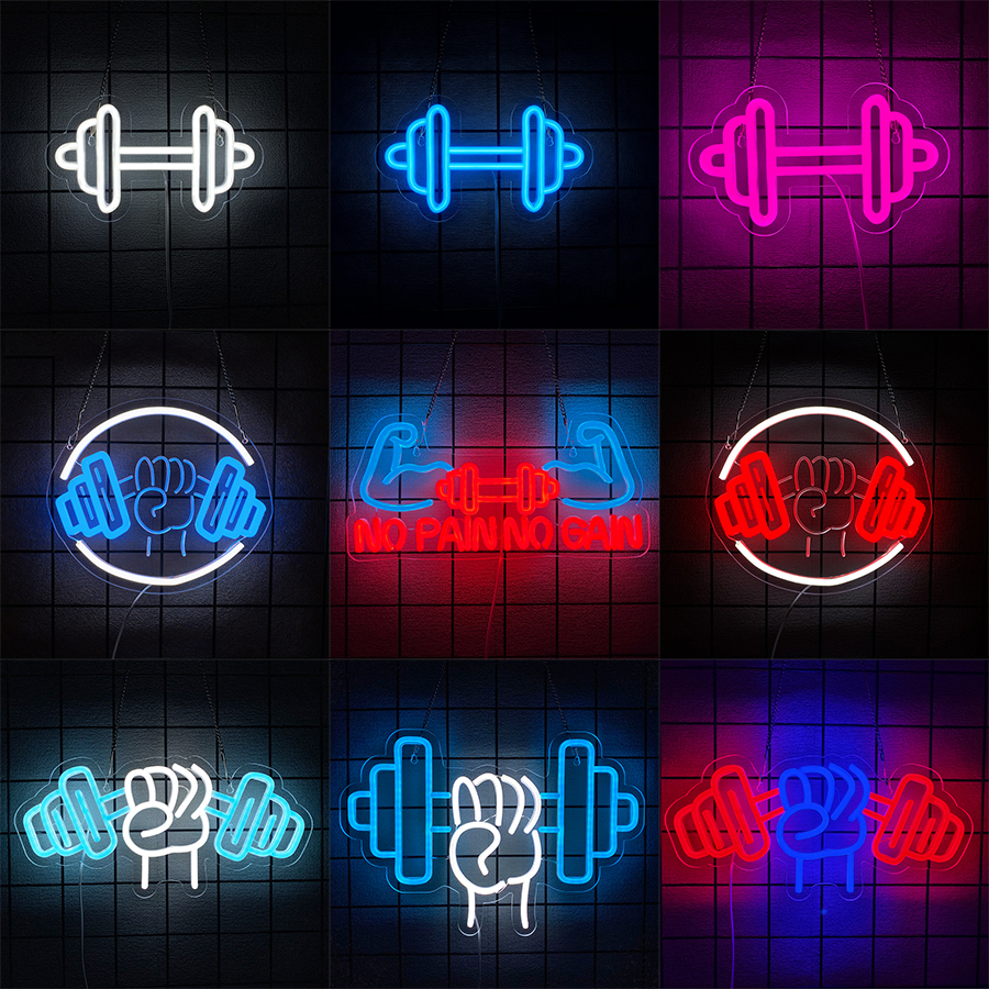 No Pain No Gain Neon Sign for  - Home Gym Neon Sign avis et prix