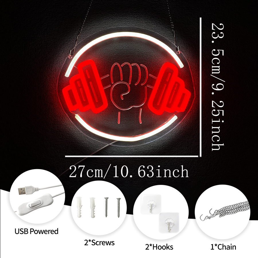 No Pain No Gain Neon Sign for  - Home Gym Neon Sign avis et prix