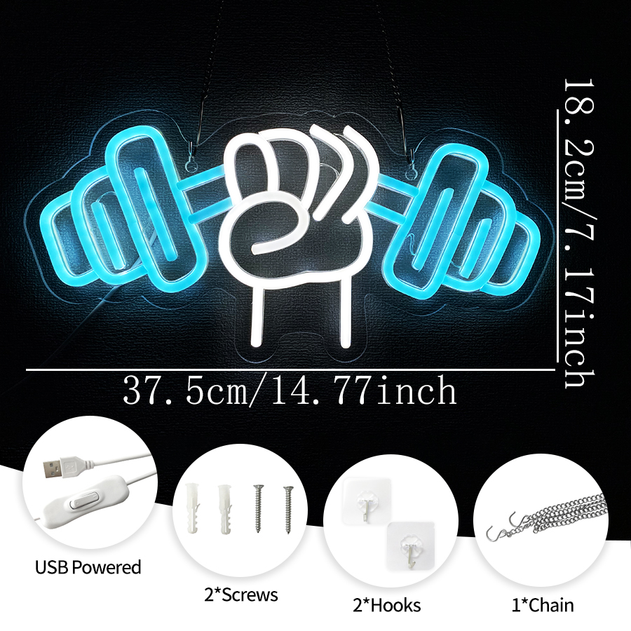 No Pain No Gain Neon Sign for  - Home Gym Neon Sign avis et prix