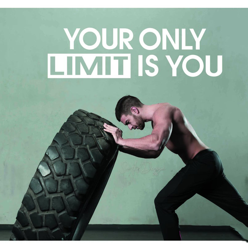 Your only limit is you - Wall  - Home Gym Furniture avis et prix
