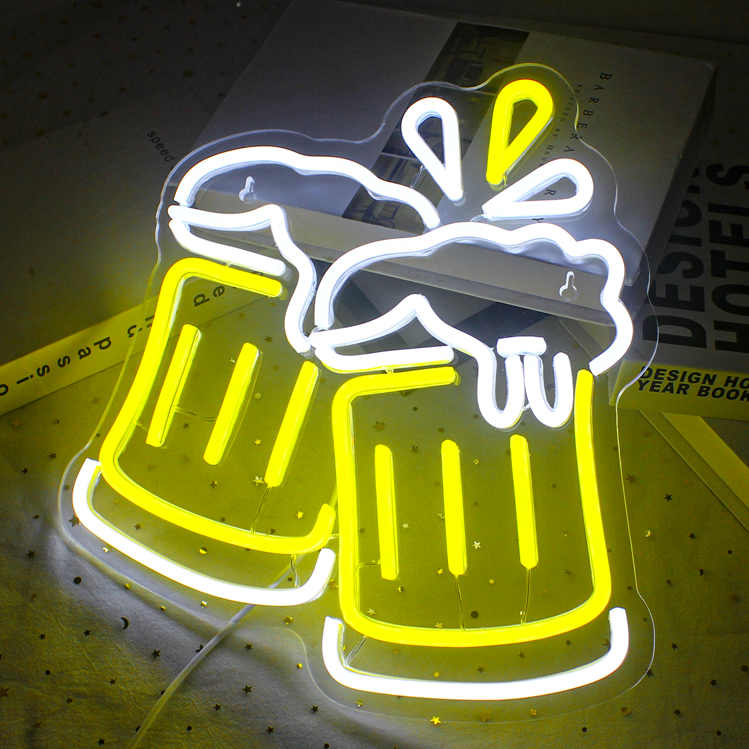 Beer Cheers Neon Led Signs Bed - Home Gym Neon Sign avis et prix