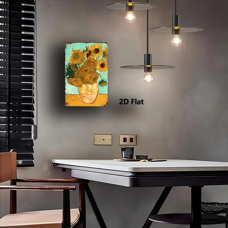 Van Gogh Sunflowers Metal Wall - Home Gym Icon avis et prix