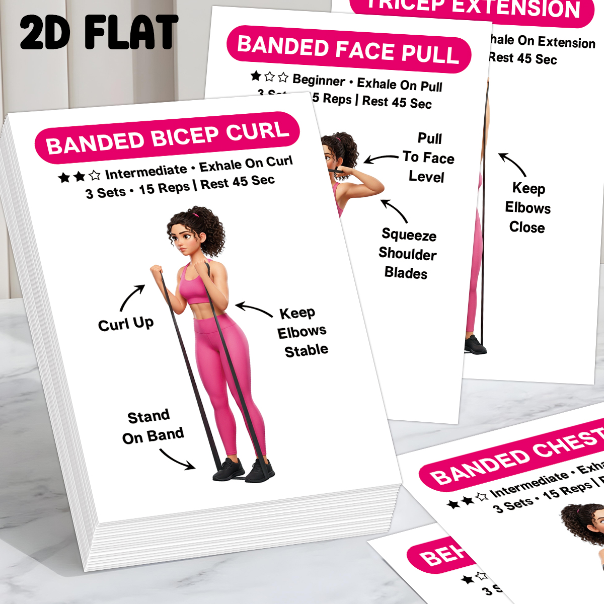 30pcs Banded Exercise Cards,Fu - Home Gym Guide avis et prix